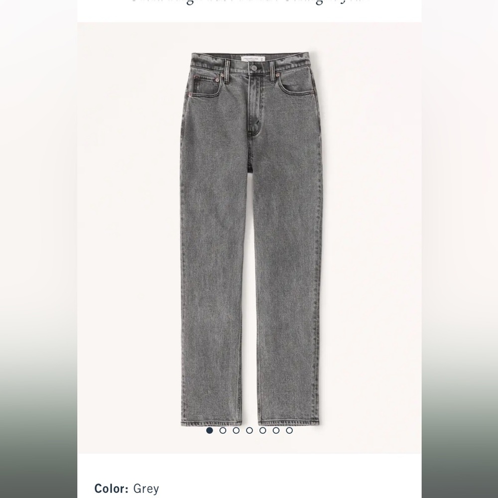 Ultra High Rise Ankle Straight abercrombie jean size 33